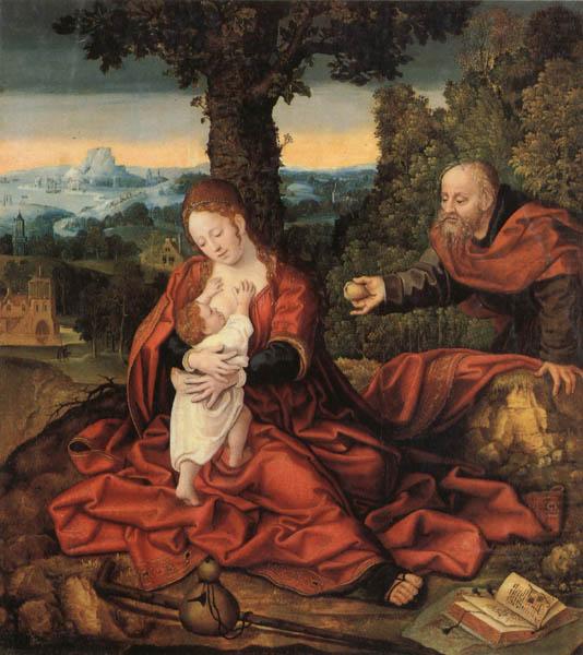 Barend van Orley Rest on the Flight into Egypt china oil painting image